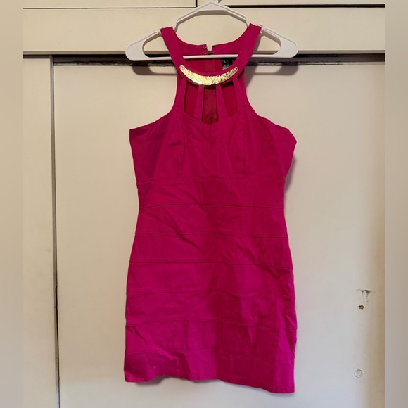 Trixxi Dresses & Skirts - Trixxi Pink Sleeveless Bandage Dress Size XL